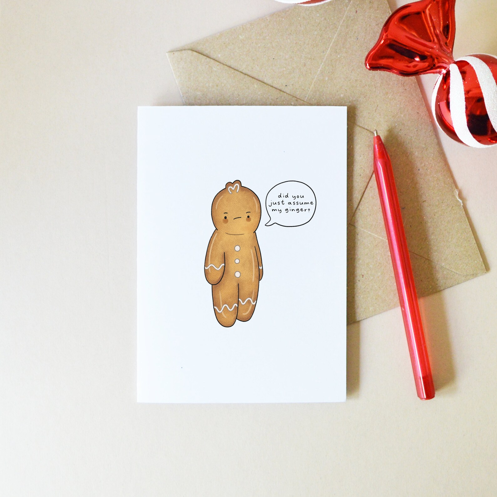 Assume My Ginger Card Cherrelle Slaney